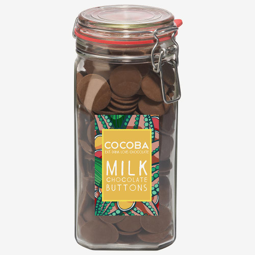 Cocoba Giant Milk Chocolate Buttons Jar