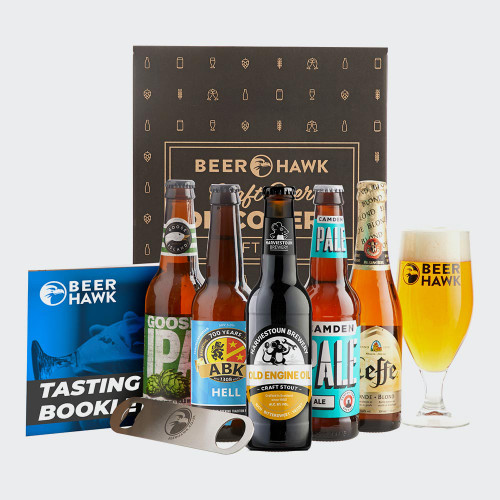 Beer Hawk Happy Birthday Selection Box (5 Beers, Snack & a Glass)