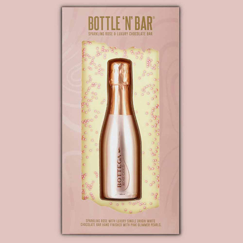 Bottle ‘n’ Bar Sparkling Rosé and White Chocolate Bar