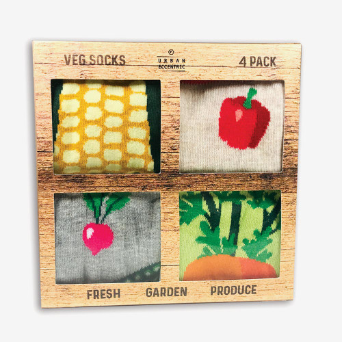 Urban Eccentric Veggie Sock Set – 4 Pack