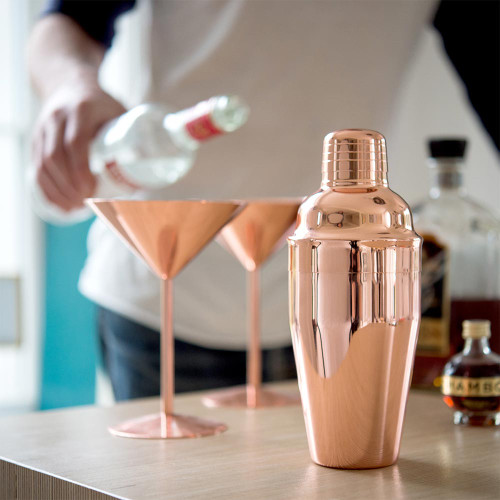 Rose Copper Cocktail Shaker