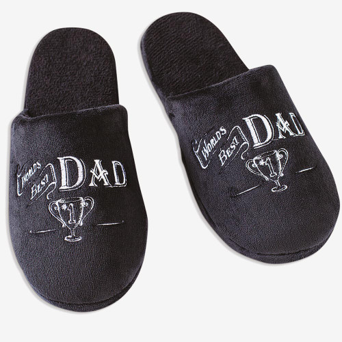 World’s Best Dad Slippers – Medium