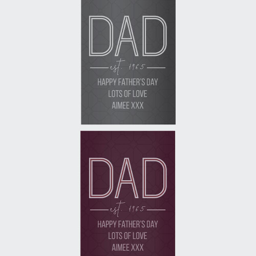 Personalised Dad Vin de Pays Red Wine