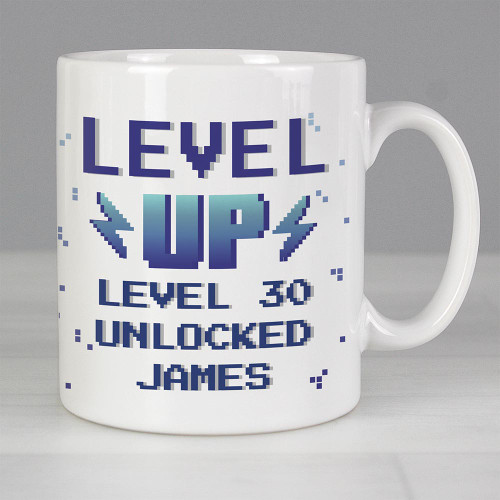 Personalised Level Up Birthday Mug – Only at Menkind