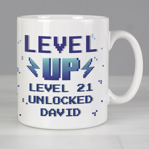 Personalised Level Up Birthday Mug – Only at Menkind