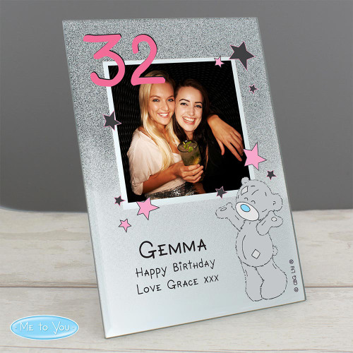 Personalised Me to You Sparkle and Shine Glass Photo Frame