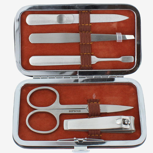 Manicure Set – Brown 5 Piece