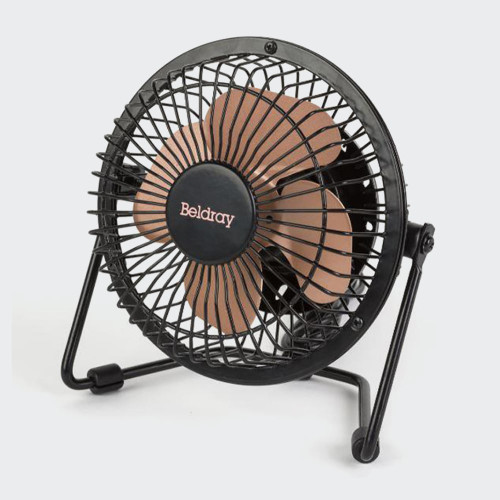 Beldray USB Desk Fan – Rose Gold