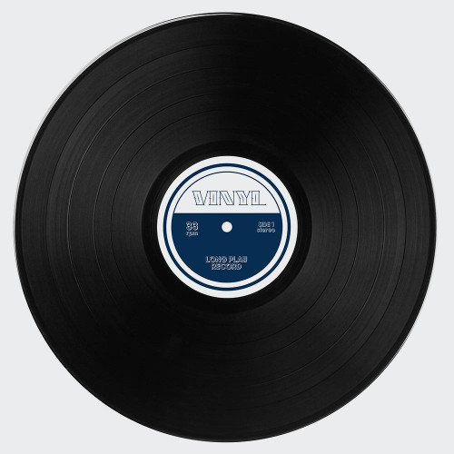 Retro Vinyl Record Album Frame – Black