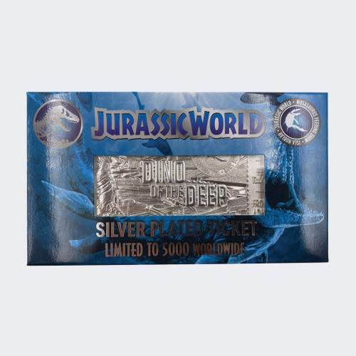 Jurassic World Mosasaurus Silver Plated Ticket – Only 5000 Worldwide