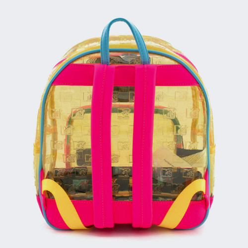 MTV Clear Neon Loungefly Mini Backpack