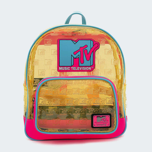 MTV Clear Neon Loungefly Mini Backpack