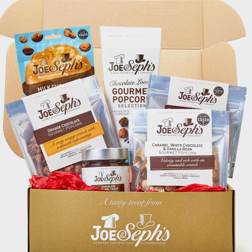 Chocolate Lover’s Night In Popcorn Gift Box by Joe & Seph’s