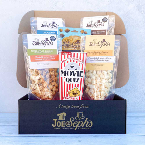 Movie Quiz Night Popcorn Gift Box by Joe & Seph’s
