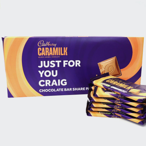 Personalised Cadbury Caramilk Share Box – 10 Pack