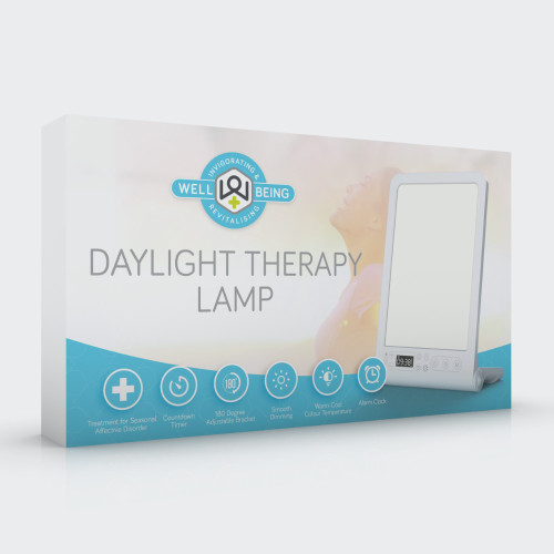 WellBeing Daylight Therapy Lamp packaging