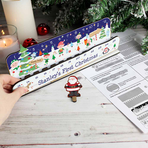 Personalised Make Your Own Santa Advent Countdown Kit