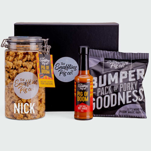 Snaffling Pig Personalised Chilli Lovers Gift Pack – Pig Of Doom