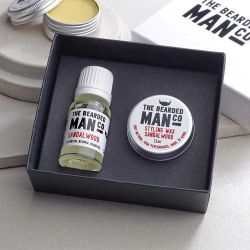 Bearded Man Oil and Moustache Wax Gift Set