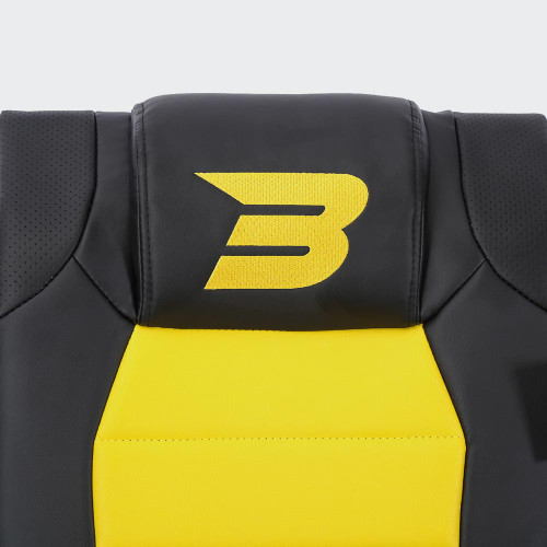 BraZen Stag 2.1 Bluetooth Gaming Chair – Black and Yellow