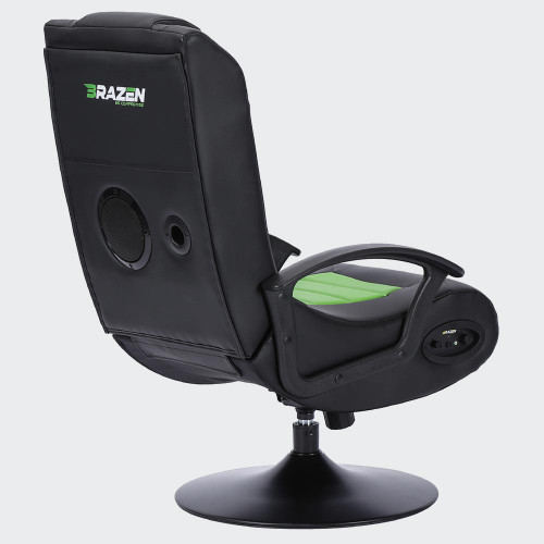 BraZen Stag 2.1 Bluetooth Gaming Chair – Black and Green