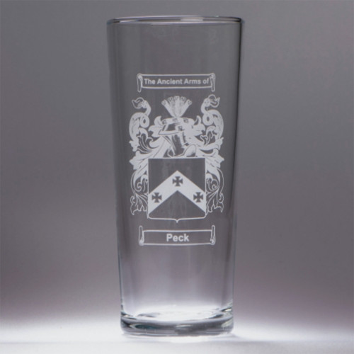 Personalised Coat of Arms Beer Glass