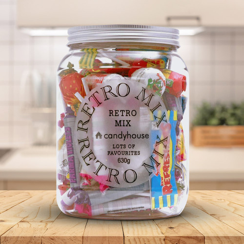 Giant 630g Retro Sweets Jar