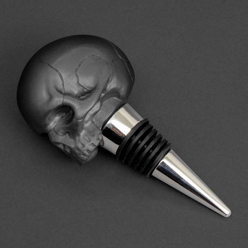 Death by Wine Skull Bottle Stopper