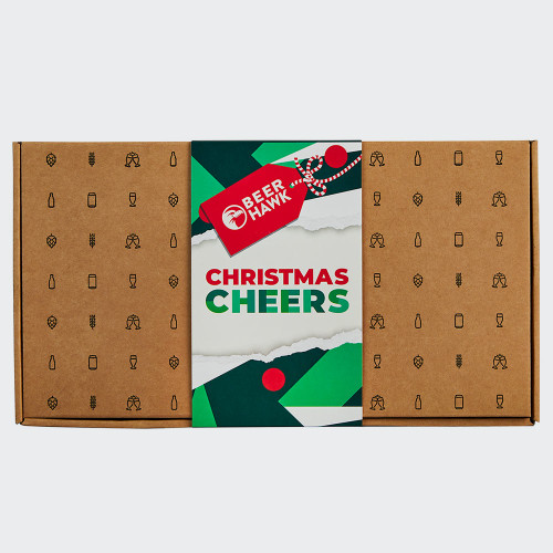 Beer Hawk Christmas Gift Box: 5 Beers, Glass & Choc Pretzels