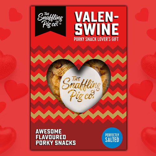 Snaffling Pig Valentine’s Pork Crackling Jar Gift Box - Perfectly Salted