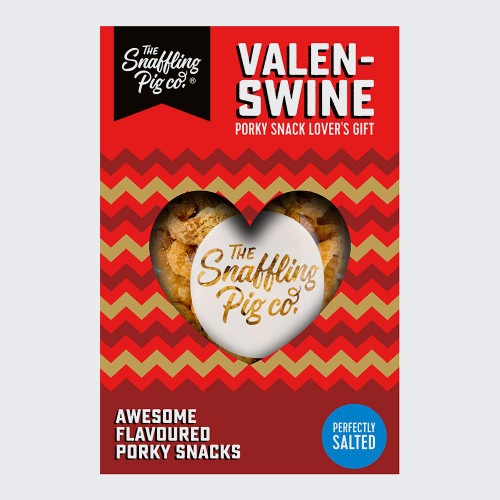Snaffling Pig Valentine’s Pork Crackling Jar Gift Box - Perfectly Salted