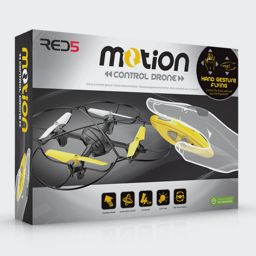 RED5 Yellow Motion Control Drone Version 3 in packaging