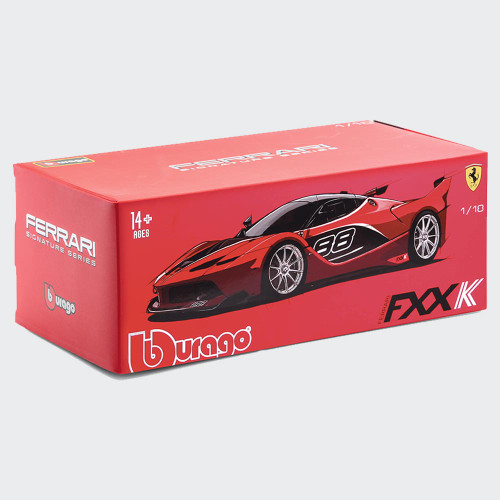 Bburago Ferrari FXX-K Black Diecast Model in 1:18 Scale