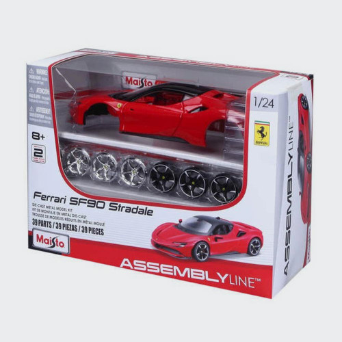 Ferrari SF90 Stradale Diecast Car Kit in 1:24 Scale by Maisto