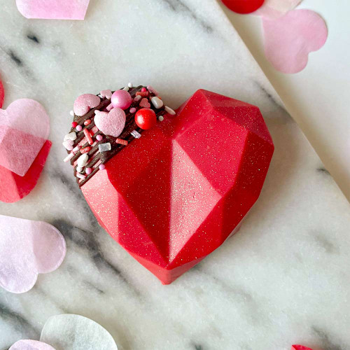 Valentine's Heart Brownies – Pack of 6
