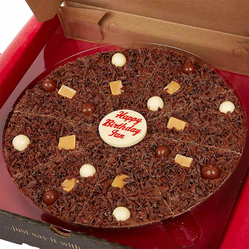 Personalised 10" Heavenly Honeycomb Chocolate Pizza