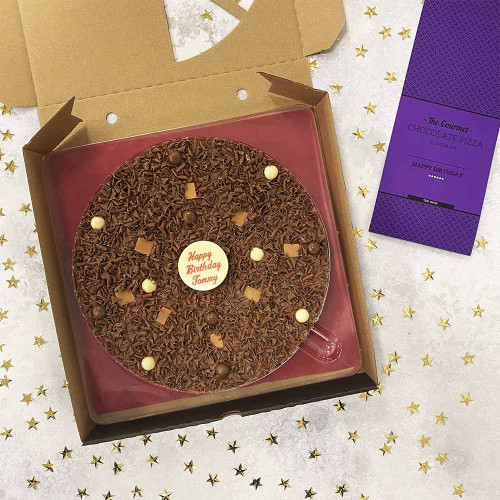 Personalised 10" Heavenly Honeycomb Chocolate Pizza