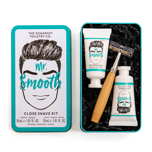 Mr. Smooth Close Shave Kit in Tin