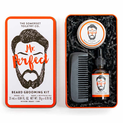 Mr. Perfect Beard Grooming Kit in Tin