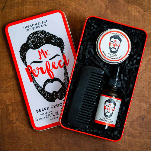 Mr. Perfect Beard Grooming Kit in Tin