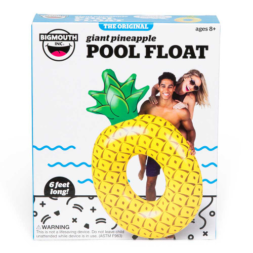 Giant Pineapple Pool Float packaging