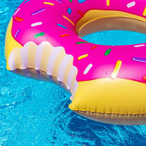 Giant Strawberry Doughnut Pool Float