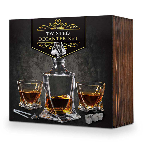 Twisted Decanter Set