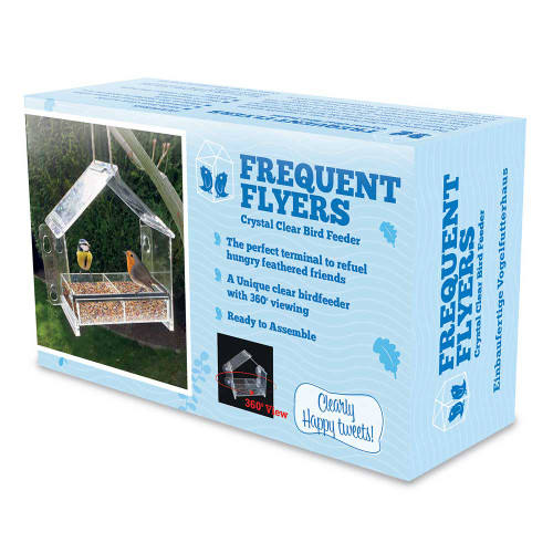Frequent Flyers Crystal Clear Bird Feeder