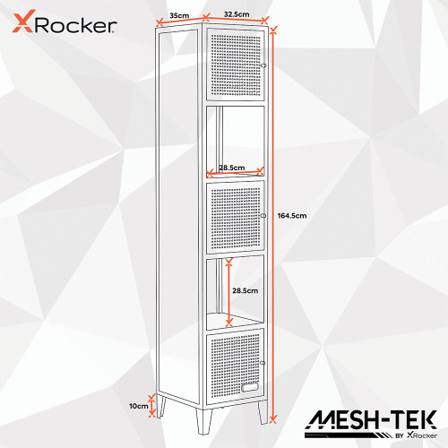 X Rocker Mesh-Tek 5-Cube Unit