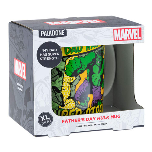 Marvel Hulk Oversized Dad Mug in packaging