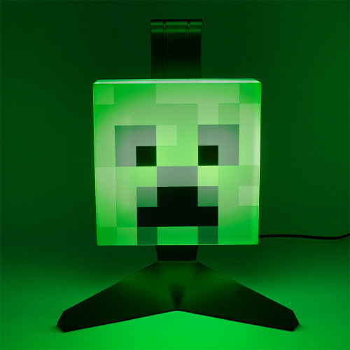 Minecraft Creeper Head Light – Light-Up Headphone Stand