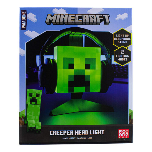 Minecraft Creeper Head Light – Light-Up Headphone Stand