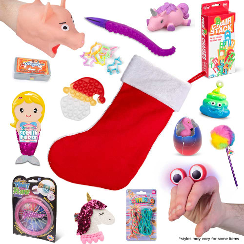 Filled Christmas Stocking for Girls