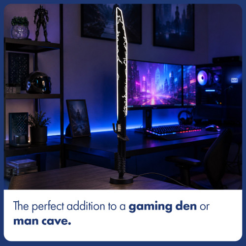 Star Wars: The Mandalorian Dark Saber Desk Light